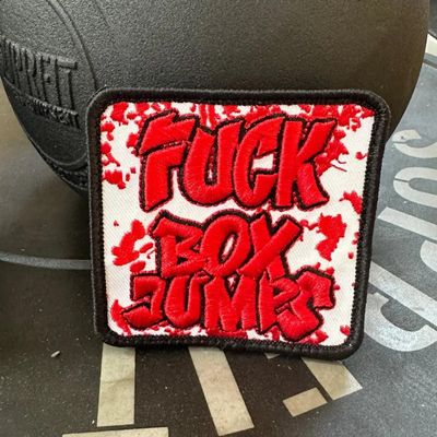 FCK BOXJUMPS Fitness Functional Morale Patch for Your Vest, Cap, Backpack