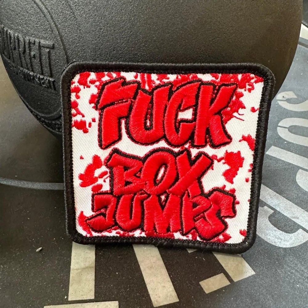 FCK BOXJUMPS Fitness Functional Morale Patch for Your Vest, Cap, Backpack