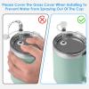 ERKOON Silicone Spill Stopper Set Compatible with YETI Straw Cup, Mug Tumbler Accessories, Silicone Straw Cover Protectors, Including 4 Topper Cap, 4 Leak Proof Stopper view 3
