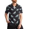Cute Cartoon Pigeon Birds Mens Golf Polo Shirts Classic Fit Short Sleeve T-Shirt Printed Casual Sportswear Top 3XL view 1