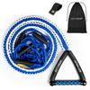 SETYPARY 25ft Wakesurf Rope and Handle, Floating Wake Surf Tow Rope, Removeable 6 Section (Blue & White) view 1