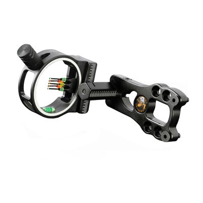 FUNTRESS 5 Pin 0.029'' Fiber Optics Aluminum Machined Right Handed Archery Sight for Compound Bow (Black)