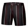 Lars Amadeus Dark Black Striped Dress Shorts for Men's Regular Fit Lightweight Business Chino Short Pants 28 view 1