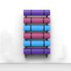 VimrOd Yoga Mat Storage 6 Sectional Wall Mount Yoga Mat Holder, Heavy Duty Foam Rollers Home Gym Storage Rack, Metal Commercial Sport Accessories Display Shelf view 1
