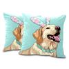 AQUNNEW Deluxe Lint Throw Pillow Covers Double Sided and Ultra Soft Transform Your Home with Our Elegant and Comfortable Design Perfect for Enhancing All Season Decor Dog view 1