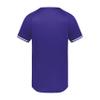 Augusta Sportswear Boy's Cutter+ Henley Jersey Purple/White S view 3
