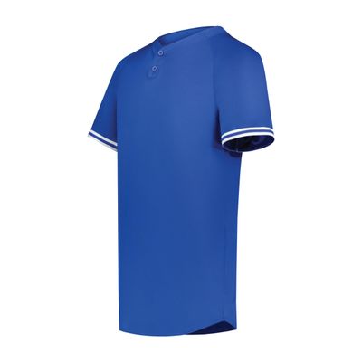 Augusta Sportswear Boy's Cutter+ Henley Jersey Royal/White XL