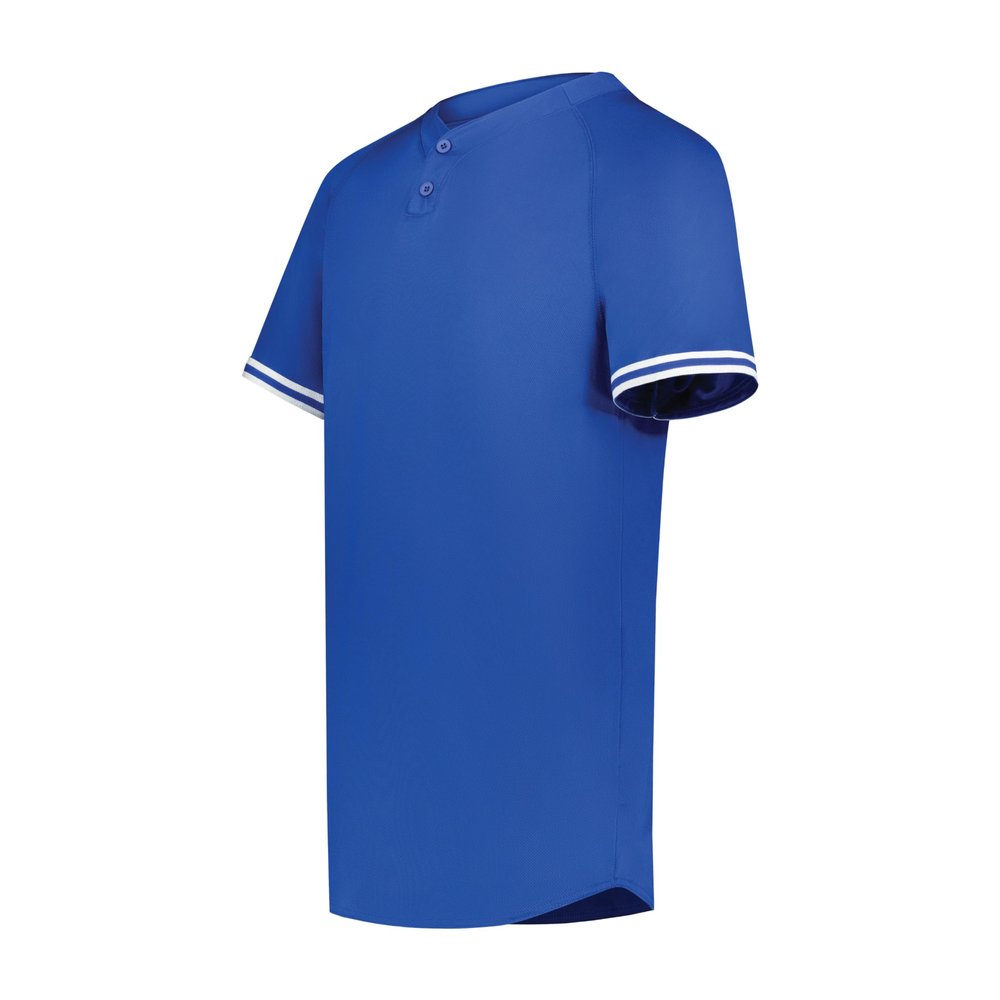 Augusta Sportswear Boy's Cutter+ Henley Jersey Royal/White XL