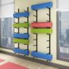 VimrOd Yoga Mat Storage Black Metal Wall Mount Yoga Mat Racks for Hanging Resistance Bands, Exercise Mats Display Shelf, Foam Roller/Yoga Mat Storage Rack, Gym Decor view 2
