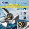 VIF Jason Marine OEM Upgrade Stainless Steel Boat Propeller Compatible with Yamaha 150hp 175hp 200hp 220hp 225hp 250hp F150 F175 F200 F225 Outboard Engines,15 Spline Tooth (Right-Hand, 15 x 21) view 3