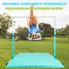 MARFULA Gymnastic Bar with Mat for Kids Gymnastic Kip Bar with Mat Horizontal Bar Teal Bar Gymnastic Training Equipment for Kids 3-15 Years Home and Club Use view 2