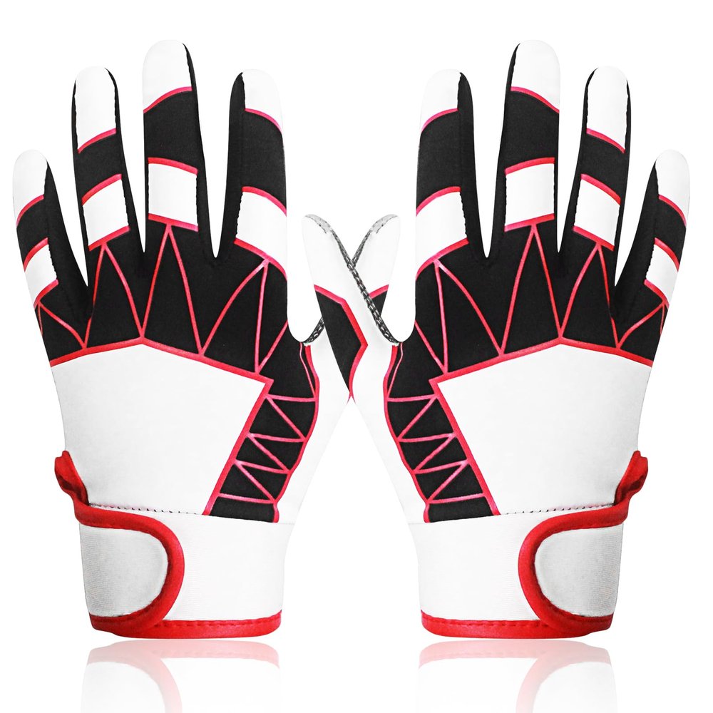 DUFFOBAN Youth Baseball Gloves for Boys & Girls - Super Sticky Silicone Grip Kids Batting Gloves Softball Glove Youth for Tball & Enhanced Throwing Experience