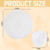 BAOZOON 12 Pcs White Foldable Flying Disc Fans with Bag Sublimation Folding Fans Double Sided Blank DIY Handheld Fabric Fan for Fun Party Favors Summer Outdoor Activity(White Edge) view 2
