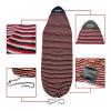 UPSURF 5'11"/6'1"/6'4"Surfnoard Sock Cover-Long board Sock Cover Light Protective Bag for Your Surf Board (Black+White+Red, 5'11") view 3
