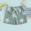 Toddler Baby Boy Girl Swimsuit Infant Swim Trunks Beachwear Kids Bathing Suit Elastic Waist Swimming Shorts Swimwear (Green Sea Turtle, 3-4 Years) view 2