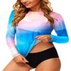 Women's UV Rash Guard Long Sleeve UPF 50 Swimming Shirts Full Sleeve Surfing Beach Top XXL view 4