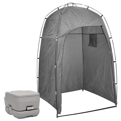 Outdoor Recreation,Camping & Hiking,Portable Toilets & Showers,Portable Camping Toilet with Tent 10+10 L