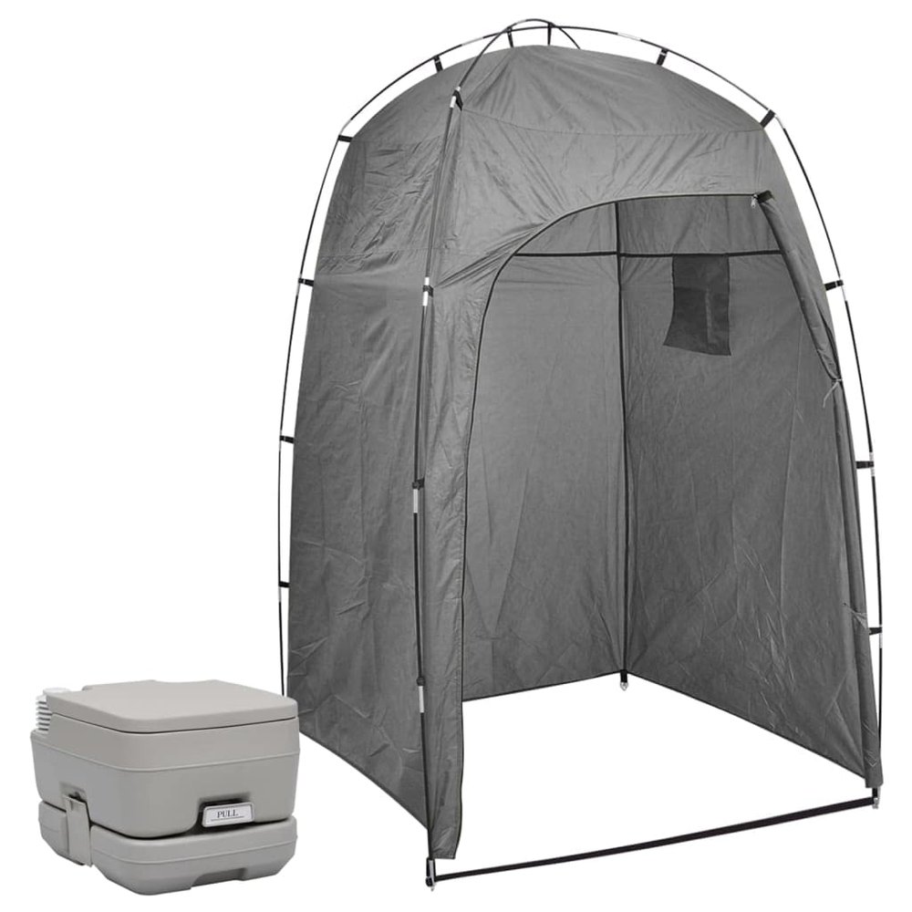 Outdoor Recreation,Camping & Hiking,Portable Toilets & Showers,Portable Camping Toilet with Tent 10+10 L