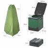 2 in 1 Portable Toilet Kit, Bedpan, Privacy Toilet with Pop Up Privacy Tent, Outdoor Emergency Folding Toilet for RV, Camping, Travel (Grizzle) view 2