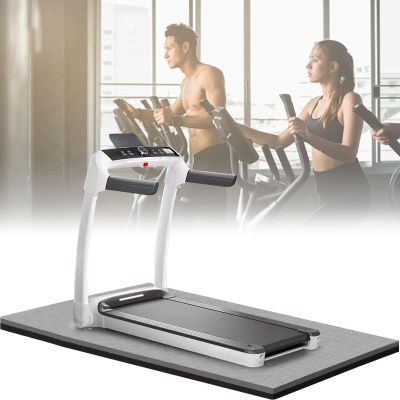 PPGE Home Treadmill Soundproof and Shock Absorbing Pad Non-Slip Protect The Floor Suitable for Treadmill Rowing Machine Bicycle for Hard Floor & Carpet Protection(Size:80x170cm,Color:Black)
