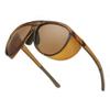 FEISEDY Polarized Aviator Sunglasses Men Women Oversized Round Steampunk Sunglasses Side Shield Goggles B0095 view 1