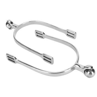 flexman 2Pcs Adult Cowboy Spurs, Stainless Steel English Horse Spurs with Roller Ball for Equestrian Boots Rider Horsemanship Lovers, Unisex Equestrian Gear Accessories