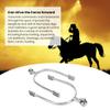 flexman 2Pcs Adult Cowboy Spurs, Stainless Steel English Horse Spurs with Roller Ball for Equestrian Boots Rider Horsemanship Lovers, Unisex Equestrian Gear Accessories view 3