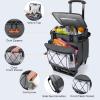 TOURIT 75 Can Rolling Cooler Detachable Double Deck Beach Cooler with Wheels Collapsible for Outdoor, Camping, Picnic, Travel view 4
