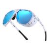 FEISEDY Polarized Aviator Sunglasses Men Women Oversized Round Steampunk Sunglasses Side Shield Goggles B0095 view 1