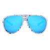 FEISEDY Polarized Aviator Sunglasses Men Women Oversized Round Steampunk Sunglasses Side Shield Goggles B0095 view 2