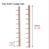 VimrOd Wall Mount Wooden Yoga Mat Holder - 6/9 Tier, Hanging Fitness Storage Racks for Foam Roller, Large Capacity Vertical Display Shelf, Gym Decor (9 Tier) view 2