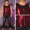 Lars Amadeus Sequin Tank Top for Men's Valentine's Day Shiny Nightclub Party Metallic Sleeveless T-Shirts Large Red view 4
