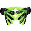 Jalunth Youth Soccer Goalkeeper Goalie Gloves Boys Girls Goal Keeper Field Player Glove Ages 11-13 Years Old Anti-Slip Latex Palm Soft Pu Hand Back Size 8 Black Green view 1