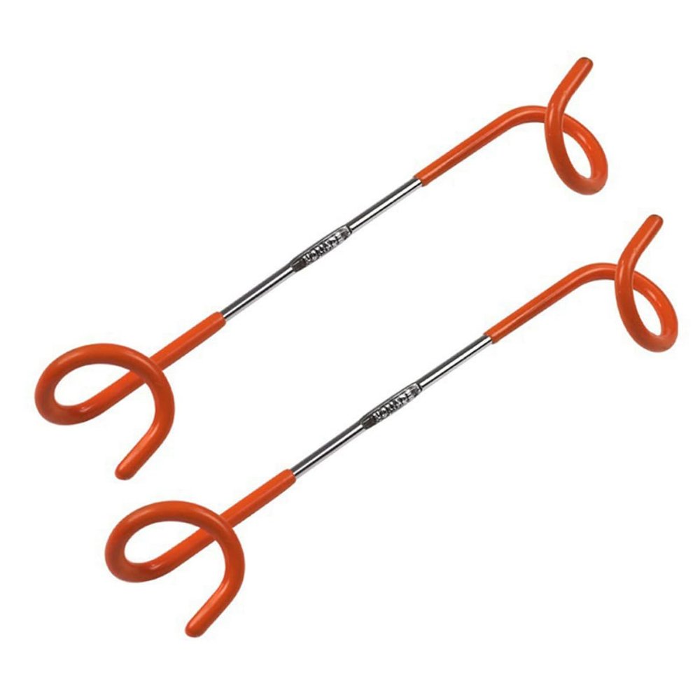 HANABASS Camping Tent Light Hook Set 2pcs Hooks Metal Lantern Hangers Easy to Install Outdoor Tools