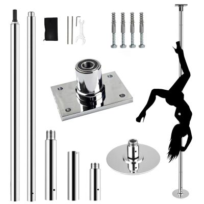 YLQFGUVWK 45mm Portable Stripper Pole, Home Men and Women Pole Dance Pole Kit 440 Lbs Weight Capacity Rotating/Static Dance Pole with Ceiling Mount