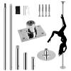 YLQFGUVWK 45mm Portable Stripper Pole, Home Men and Women Pole Dance Pole Kit 440 Lbs Weight Capacity Rotating/Static Dance Pole with Ceiling Mount view 1