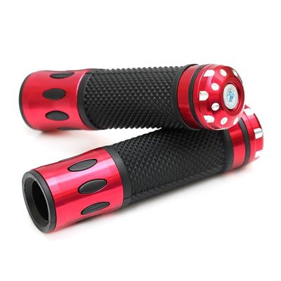 XIBANY Motorized Scooter Handle Grips for Xiaomi M365 1S PRO Electric Scooter Handlebar Aluminum Alloy and Rubber Non-Slip Lengt Modifiction Accessories Motorized Scooter (Color : 1 Pair red)
