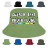 Custom Bucket Hats for Men - Add Your Own Text & Photo,Design Your Own Personalized Fisherman Cap Gift, Fruit Green view 1
