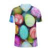 SHACADES Happy Easter Eggs Golf Shirts for Men Quick-Dry Short Sleeve Athletic Shirt Print Mens Hawaii Shirts Dry Fit Moisture Wicking Collared Shirt view 3