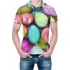 SHACADES Happy Easter Eggs Golf Shirts for Men Quick-Dry Short Sleeve Athletic Shirt Print Mens Hawaii Shirts Dry Fit Moisture Wicking Collared Shirt view 4