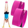 Shappy 2 Pairs Gymnastics Sticky Toes, Ankle Straps Kit  Tumbling Equipment, Cheer Coach Essentials, Back Handspring Helper for Stunt Coach, Help Training Back Flip Tuck(Pink) view 1