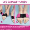 Shappy 2 Pairs Gymnastics Sticky Toes, Ankle Straps Kit  Tumbling Equipment, Cheer Coach Essentials, Back Handspring Helper for Stunt Coach, Help Training Back Flip Tuck(Pink) view 2