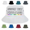 Custom Bucket Hats Design Your Own Photo Text Fisherman Cap Personalized Personalized Sun Hat for Men Women, White view 1