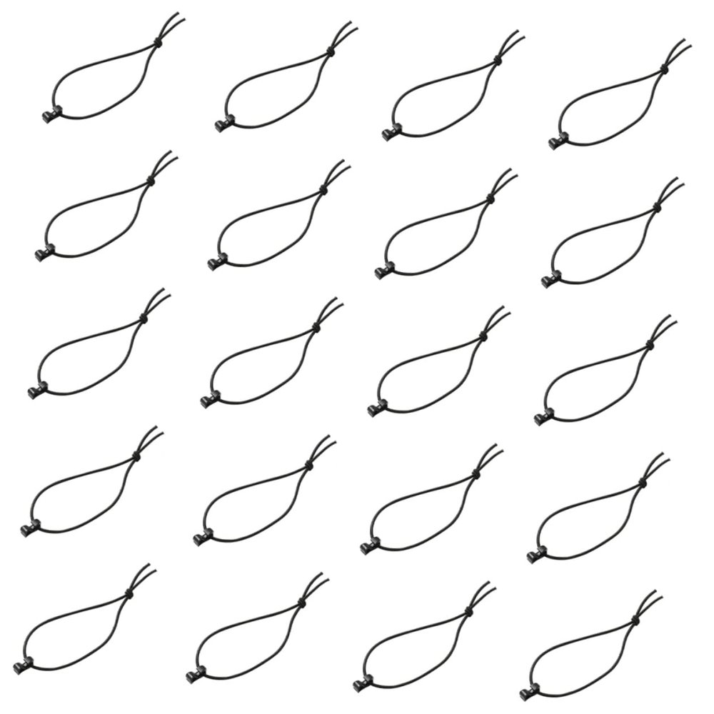 Yardwe 20pcs Elastic Strap Clips Durable Coil Clamp for Strap Management for Hydration Tubes Flashlight and Backpack Accessories