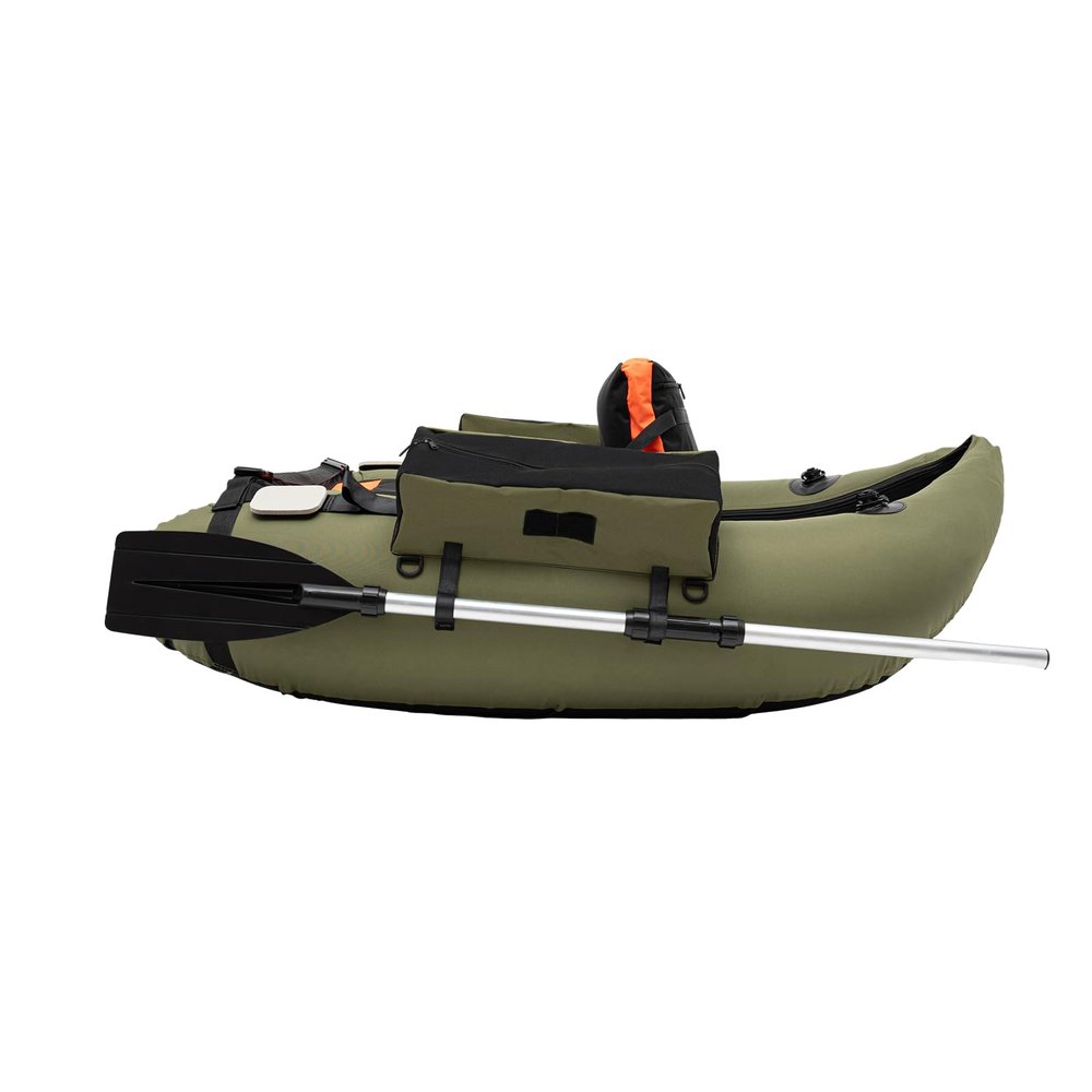 Modern 136 * 105cm Fishing Boat Outdoor Fishing Boat Inflatable Fishing Boat for Fishing, Rafting, Exploring. (Green)