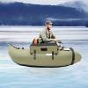 Modern 136 * 105cm Fishing Boat Outdoor Fishing Boat Inflatable Fishing Boat for Fishing, Rafting, Exploring. (Green) view 2