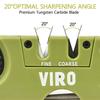 VIRO 6-in-1 Pocket Knife Sharpener& Survival Tool Outdoor Hunting Knife & Hook Sharpener, Handheld, Compact, Lightweight, Multi Use(Green) view 4
