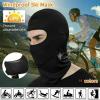 New Face Mask UV Protection Motorcycle Ski Running Sun Hood for Men Women Black view 3