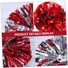 Sosoport 8pcs Cheerleading Pom Poms Hand Flower Balls for Dance Christmas School Events Bulk Pack view 3