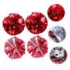 Sosoport 8pcs Cheerleading Pom Poms Hand Flower Balls for Dance Christmas School Events Bulk Pack view 4